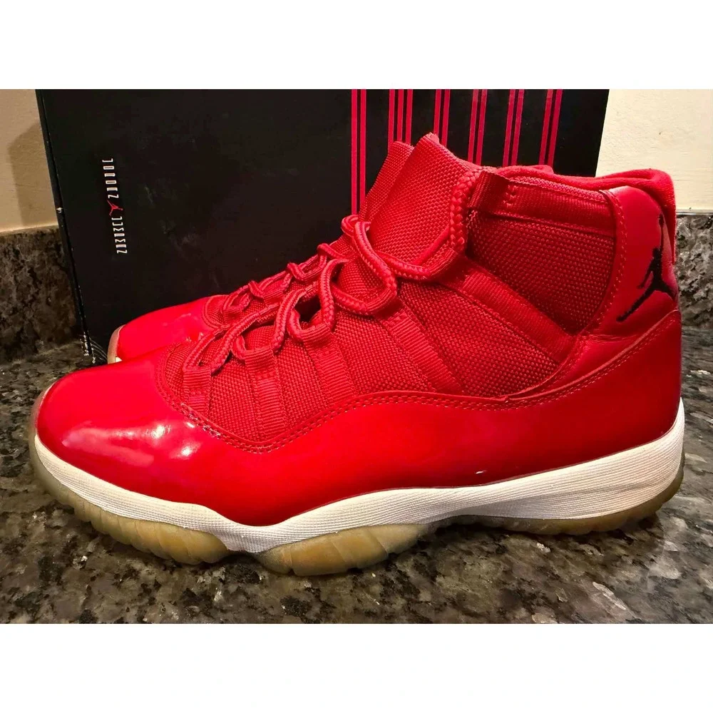 Jordan 11 Retro‎ Win Like 96 Gym Red Black White 378037-623 Mens 9.5